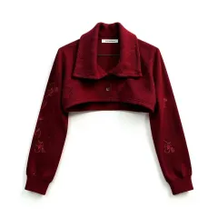 セットアップエグゼ セットアップEX TWAY ボレロ カーディガン レッド