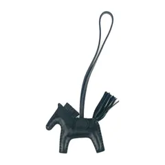 新古未使用展示品 HERMES エルメス バッグチャーム ロデオPM - ソーブラック アニョーミロ ユニセックス Z刻印
