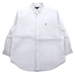 Ralph Lauren 90年代 オックスフォード ボタンダウンシャツ XL ホワイト コットン YARMOUTH スモールポニー 刺繍