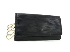 美品 LOUIS VUITTON ルイヴィトン キーケース ミュルティクレ4 M63822 ブラック エピ ユニセックス 4連 ゴールド金具