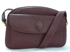 Cartier カルティエ ショルダーバッグ マストライン - ボルドー レザー レディース ポシェット ゴールド金具