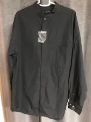UNIQLO U チャイナ KARA 長袖シャツ ブラック XL