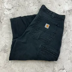 Carhartt　カーハート　ダックパンツ　ワークパンツ　ボトムス　古着　ブラック　黒　W33 L30