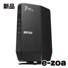 BUFFALO  バッファロー Wi-Fi 7 11be 対応デュアルバンドWi-Fiルーター 5764+688Mbps AirStation ブラック WSR6500BE6P/DBK (2663313)