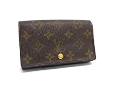 LOUIS VUITTON ルイヴィトン 財布 モノグラム ポルトモネ ビエ トレゾール M61730 ブラウン PVC レザー レディース 二つ折り 財布