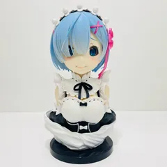 【飾磨店】 中古 ラストワン賞レム(照れ顔)アートスケールフィギュア「あなたに、精霊の祝福がありますように/一番くじRe：ゼロから始める異世界生活」