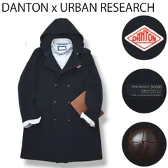 ダントン x アーバンリサーチ ドアーズ ウール モッサ ジャケット 36 紺♪