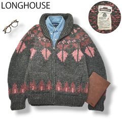LONGHOUSE ロングハウス カウチンセーター カモ ダック カナダ製 40