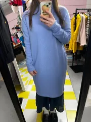 カシミア 100% ニット ロング丈ワンピース