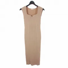 フレイアイディー FRAY I.D スクエアネックリブワンピース ノースリーブ リブニット セーター ONE SIZE ベージュ FWNO224031