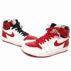 ナイキ NIKE AIR JORDAN 1 RETRO HIGH OG エア ジョーダン 1 レトロ ハイ オリジナル スニーカー US9.5 27.5㎝ ホワイト/ユニバーシティーレッド/ブラック 555088-161