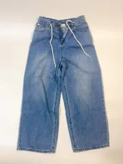 ヴィンテージ インディゴ ワイド デニム パンツ S