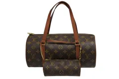 LOUIS VUITTON ルイヴィトン パピヨン30 ハンドバッグ M51365 旧型 モノグラムキャンバス ブラウン 美品 中古 4b010979