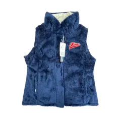 FILA フィラ トップス ベスト ボア ホワイト×ネイビー 撥水加工 LLサイズ