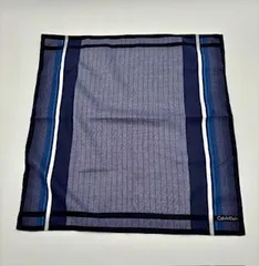 カルバン・クライン ハンカチ ネイビー ストライプ メンズ Calvin Klein