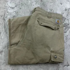 Carhartt　カーハート　ダックパンツ　ワークパンツ　カーゴパンツ　ボトムス　古着　ベージュ　W37 L32