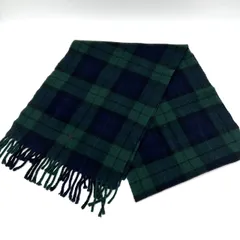 POLO RALPH LAUREN ポロラルフローレン カシミヤマフラー チェック柄 グリーン系　1228003