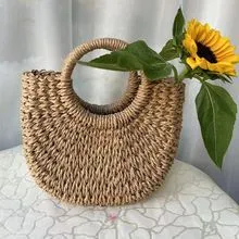 おしゃれな編み物レディースバッグ旅行に大容量レディースバッグ