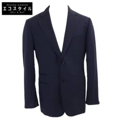 ★HERMES★テーラード ジャケット★ストライプ★麻★ウール★France製★ エルメス HERMES 2023AW レザー テーラードジャケット ウール 46