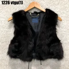 MOJO.S.PHINE モジョエスピン NEW YORK ブラック ファー ベスト m