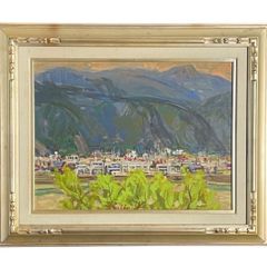 額装付】海外風景 油絵 F4号 1996年作 サイン有 茱萸の舎 - メルカリ