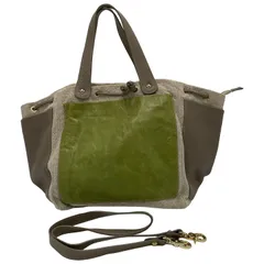 MIN.LI..ELL (ミネンリ) ▲ ① コンビレザートートバッグ レディース ナチュラル FREE