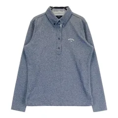 サイズ：L CALLAWAY キャロウェイ  長袖ポロシャツ  ネイビー系 [240101587386] ゴルフウェア レディース ストスト