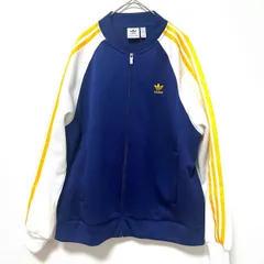 ✨極美品✨adidas　アディダス　アディカラー クラシック　スーパースター　トラックジャケット　SST　ネイビー　ホワイト　イエロー　レディース　メンズ　ユニセックス　XL