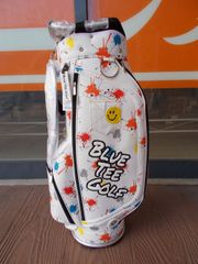 Brand new BLUE TEE GOLF Denim Paint Series CB-027 9-inch 3.6kg White Caddy Bag.