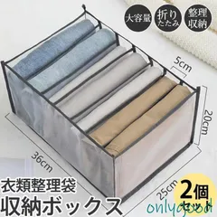 収納ボックス 衣装ケース 衣類 布 2個セット 収納ケース 衣類整理袋 折りたたみ 仕切り 引き出し 透明収納 押入れ収納 衣類ケース 整理ボッ