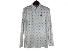 【中古ゴルフウェア】adidas(アディダス) 長袖ポロシャツ M