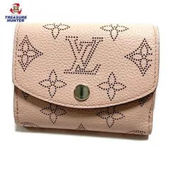 【中古】ルイヴィトン  モノグラム マヒナ レザー ポルトフォイユ イリス XS M67499 マグノリア ピンク 三つ折り財布 レディース コンパクト LV LOUIS VUITTON 【102052196003】