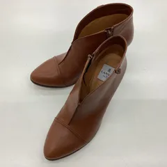 48MS0090 LANVIN en Bleu ランバン サイドジッパー アンクルブーツ ピンヒール ポインテッドブラウン 24.5cmのサムネイル