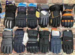 自転車、バイク、アウトレジャー、通勤、通学などで大活躍！メンズ厚地防寒デザイングローブＣ(画像から)Ｍサイズ１双