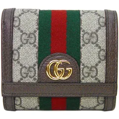 【未使用品】グッチ　GUCCI　オフディア　GGスプリーム　2つ折財布　735579