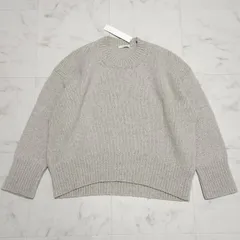 GALERIE VIE　ギャルリーヴィー　22AW　ファインウールクルーネックプルオーバー　S～M　ライトグレー