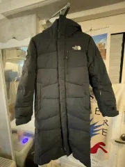 THE NORTH FACE ザノースフェイス ブラック ダウンジャケット ロング丈 xs