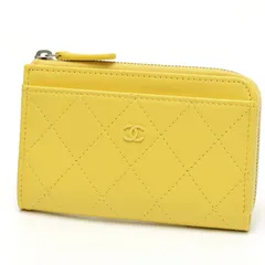 シャネル / CHANEL　マトラッセ L字ファスナー コイン カードケース / カードホルダー / フラグメントケース　AP3820　グレインドカーフレザー　イエロー 【中古】 商品番号 S-159742