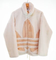 美品】adidas オリジナルス FUR JACKET （ホワイト/ベージュ） - メルカリ