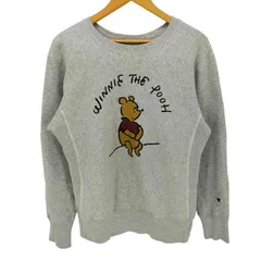 チャンピオン Champion 別注 青タグ 復刻 REVERSE WEAVE リバースウィーブ キャラクター 染み込み プリント スウェット メンズ import：L 