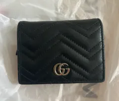 グッチ マーモント 二つ折り財布 ブラック