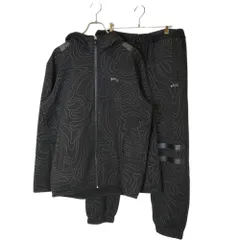 HUGO BOSS ヒューゴボス AJBXNG ジップパーカー スウェットパンツ セットアップ 10228114 L ブラック メンズ