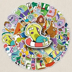 【匿名発送】スポンジボブ　モブ魚ステッカー 51枚  シール　飾り