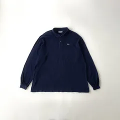 【幻のサイズ8】フランス製 ラコステ ポロシャツ 紺 フレラコ ビッグサイズ 激レア 80s-90s フランス製 ラコステ L1212 ネイビー サイズ8 M2544