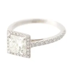 ティファニー ダイヤ 1.08ct リング 指輪 ジュエリー プラチナシルバー 3.1g【中古】