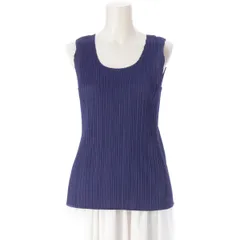 ★新品タグ付き★プリーツプリーズタンクトップ　ディープブルー 2026年最新】ISSEY MIYAKE レディース タンクトップの人気アイテム