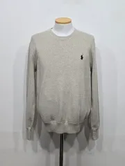 95 100 POLO RALPH LAUREN(ポロラルフローレン) ニット Tシャツ ベージュ 正規品