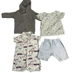 C411 おまとめ 4点 ベビー服 Petit Bateau プチバトー SENSE OF WONDER センスオブワンダー パーカー シャツ ズボン 6-12m 70-80cm