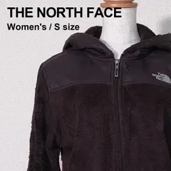 THE NORTH FACE（ザ・ノース・フェイス）レディース フリース フルジップ フーディ ジャケット ダークブラウン Sサイズ 古着