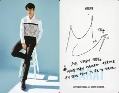 【中古】コレクションカード(男性) SEVENTEEN/MINGYU(ミンギュ)/裏面印刷サイン・メッセージ入り/SEVENTEEN ファンクラブ「CARAT」2期特典フォトカード